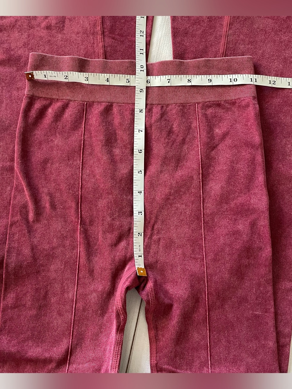 No Boundaries Flare Seamless Leggings Scoop Cropped Tank Top Women's XS Burgundy - Picture 11 of 14